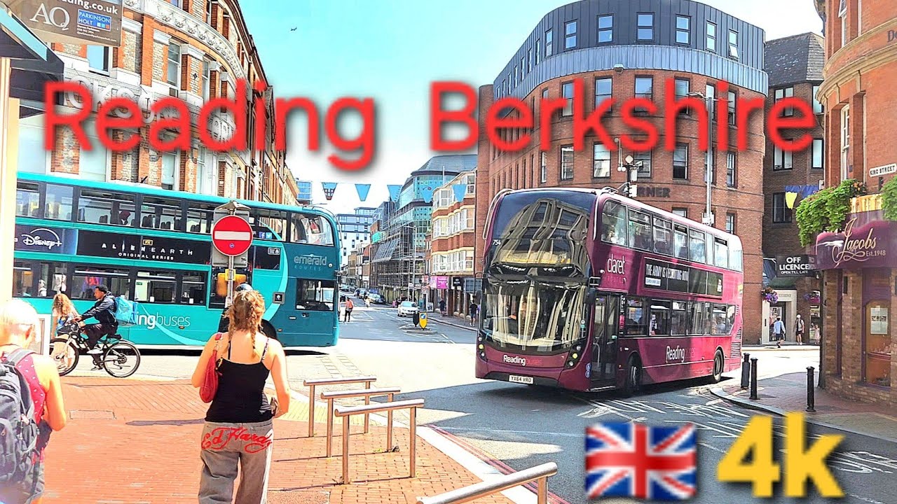 Reading Berkshire England 🏴󠁧󠁢󠁥󠁮󠁧󠁿 4k Video Ultra HD 