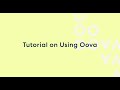 Tutorial on Using Oova