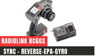 How to link Radiolink - setup Gyro - Endpoint adjustment and Reverse