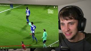 American Reacts to "High IQ of Lionel Messi"