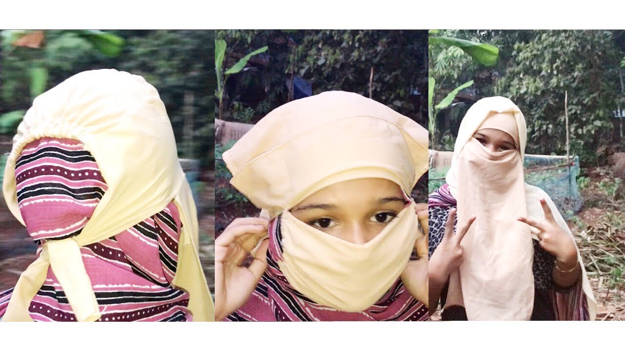 DIY~SCRUB CAP With FACE MASK 😷 And BURQA design Swing Tutorial #awesome ...