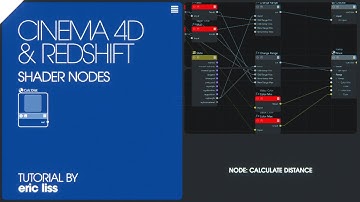 Calculate Distance with Redshift shader nodes-Cinema 4D Tutorial [4K]