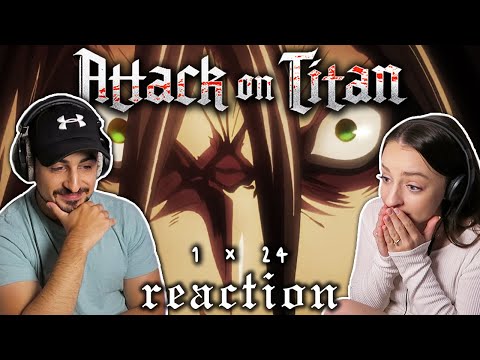 TITAN VS TITAN! Attack on Titan Episode 24 REACTION! | 1x24