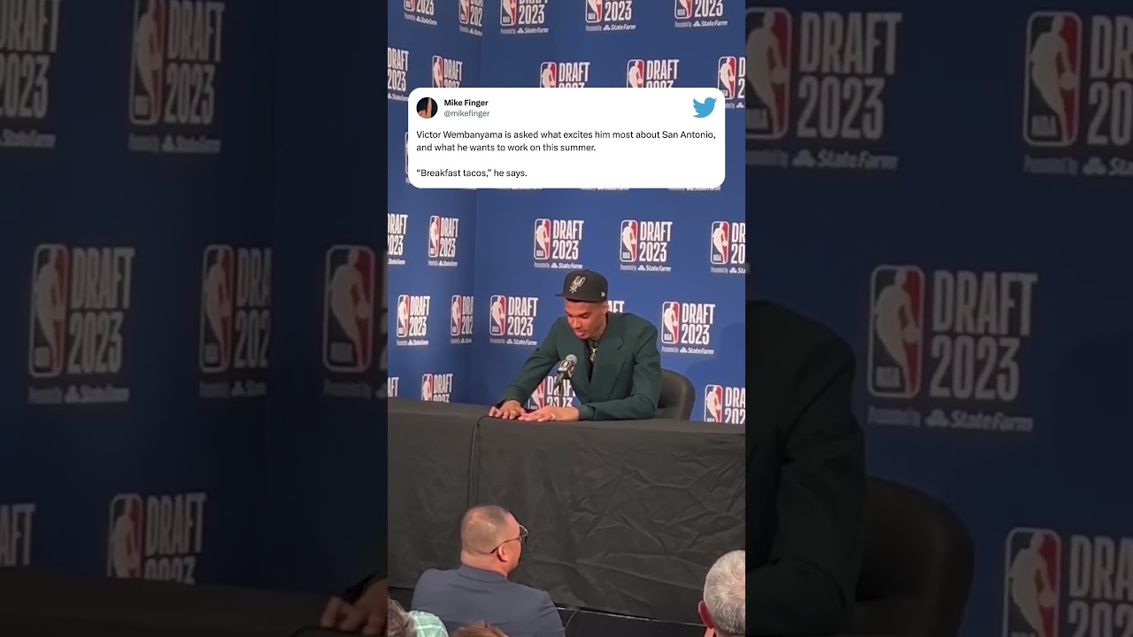 Get Wemby some tacos ASAP 😂🌮 