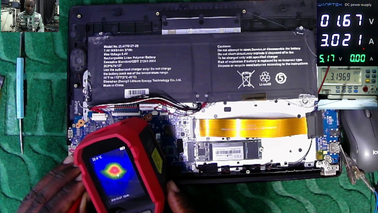 Dead Proline Motherboard Repair Trial With  No Power, 3,3volts Missing—Dead PCH.