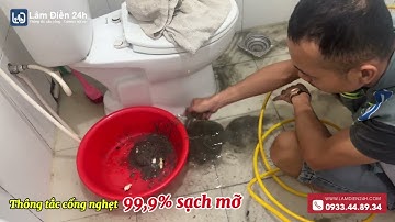 Thông tắc phễu sàn bị nghẹt mỡ tại Homestay Vũng Tàu - Lâm Điền 24h - 0933448934