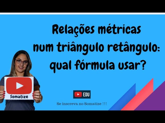 RELAÇÕES MÉTRICAS NO TRIÂNGULO RETÂNGULO \Prof Gis - Matemática