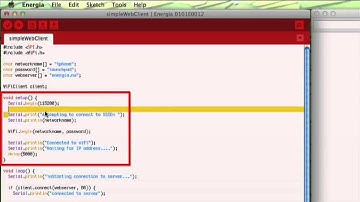 Energia Tutorial: CC3000 Web Client