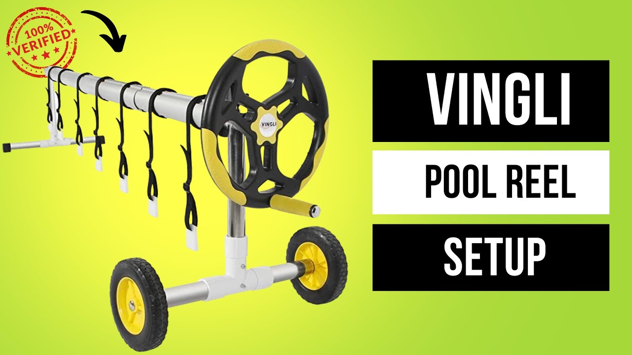  SunSolar Solar Cover Reel Kit - for In-Ground Pools — Durable  Plastic Wheel Cranks to Easily Roll Up a Pool Cover — Straps and Clamps to  Attach Cover — Fits