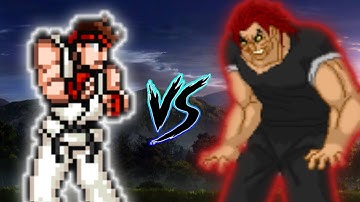 Ryu (Transform) VS Yujiro Hanma in Jump Force Mugen 🔥