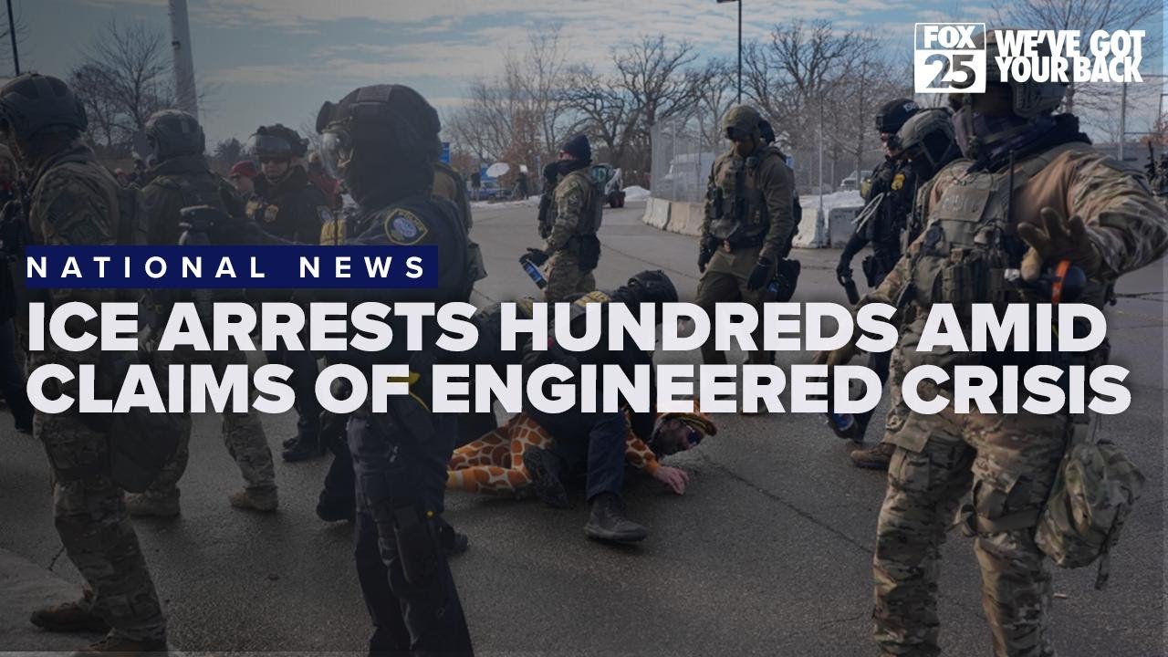 ICE arrests hundreds amid claims of engineered immigration crisis