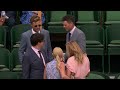 England Cricketers Joe Root and Jimmy Anderson enter the Royal Box | Wimbledon 2025