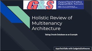 Holistic Review of Multitenancy Architecture #oracle19c #19c #oracledba #oracledb