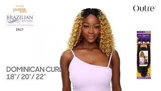 Purple Pack Brazilian Boutique Dominican Curl 182022 with 4 Deep Lace Parting