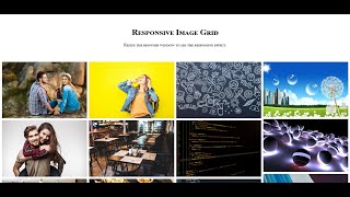 Responsive Image Gallery | HTML5, CSS3 | Website Development