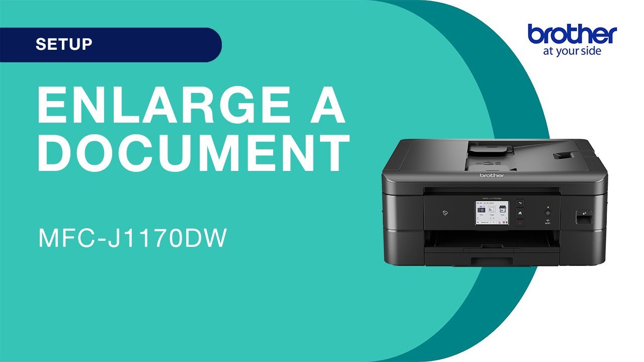 Brother MFCJ1170DW - copy a two-sided document - YouTube