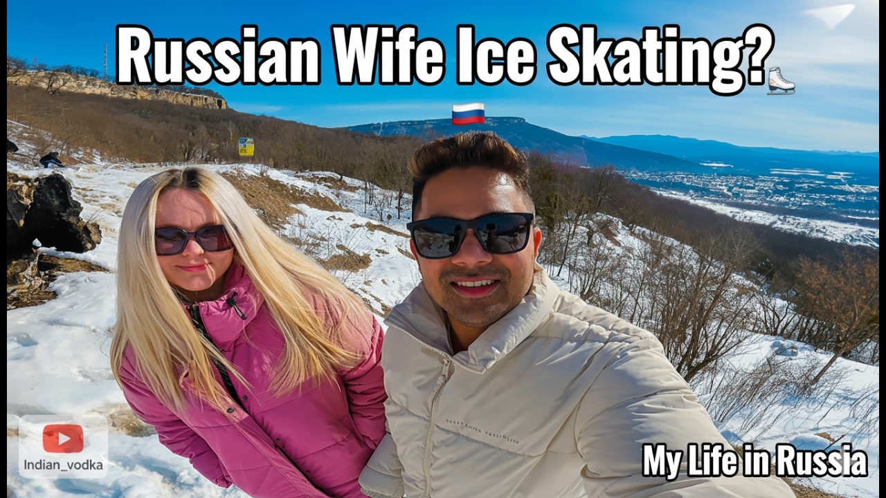 A Day in My Russian Life: Snow, Skating & Masti! ⛄️ Indian_vodka Vlogs 🇮🇳