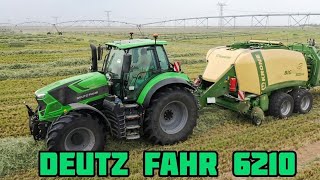 Deutz-Fehr 6210 Tractor PTO Power & Performance with Baler