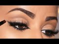 Sultry Neutral Cut Crease with SMUDGED KOHL on Hooded Eyes