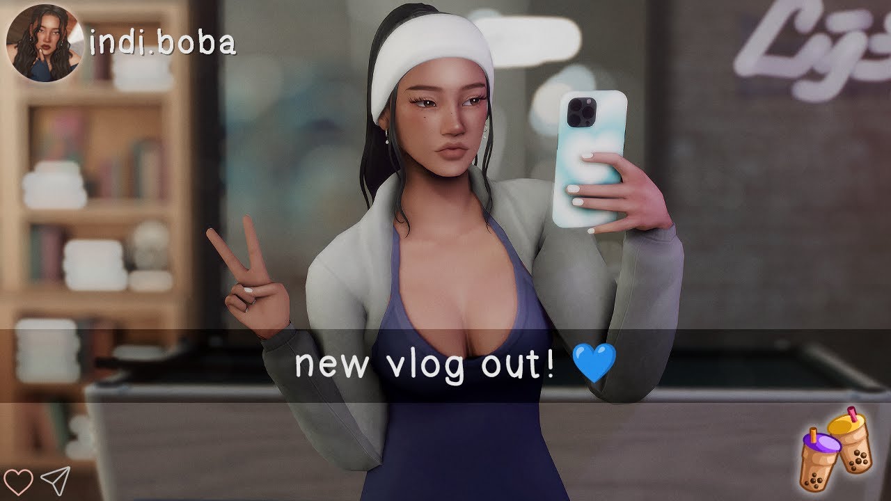 My Sim Ribi My sim is officially a (controversial) vlogger! - YouTube