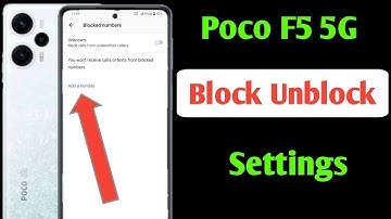 Poco F5 5g block unblock setting/how to block unblock setting poco f5 5g mobile