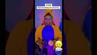ASMR hair brushing for relaxation #asmrscratching #serenitybeats #pov #relaxing