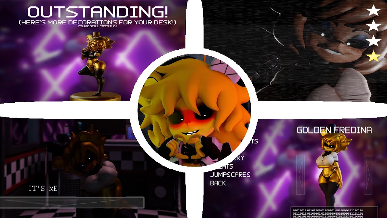 Five Nights in Anime 3D | Playthrough 100% | All Challenges Completed | All  Stars