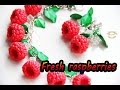 CrazyKet:Малиновый браслет "Fresh raspberries" ❤️ Полимерная глина/Polymer Clay ❤️ Мастер-класс/DIY