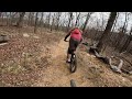 Lake Leatherwood, Eureka Springs Arkansas - Following Wyatt down DH6 3/24/24