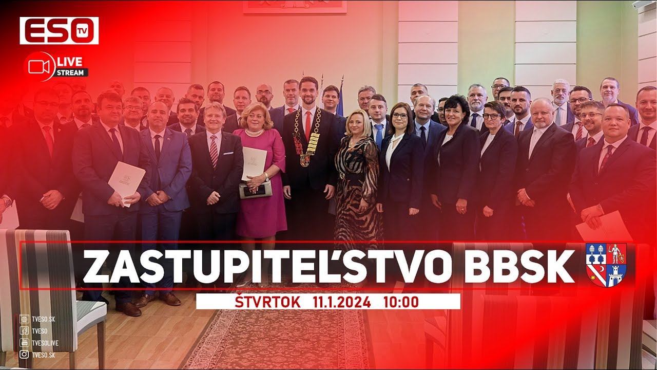 ZASTUPITEĽSTVO BBSK, 11.1.2024 - YouTube
