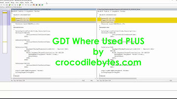 integrate Compare Tool to GDT Where Used PLUS