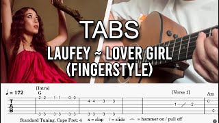 Laufey - Lover Girl Fingerstyle Guitar TABS Tutorial