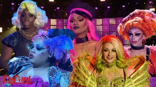 Queens Doing Splits And Dips To The Beat Of The Song - Rupauls Drag Race