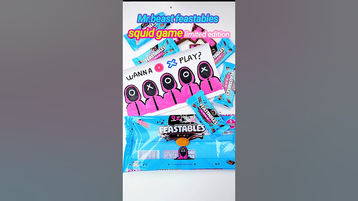 Mr.beast feastables squid game limited edition #squidgame #chocolate