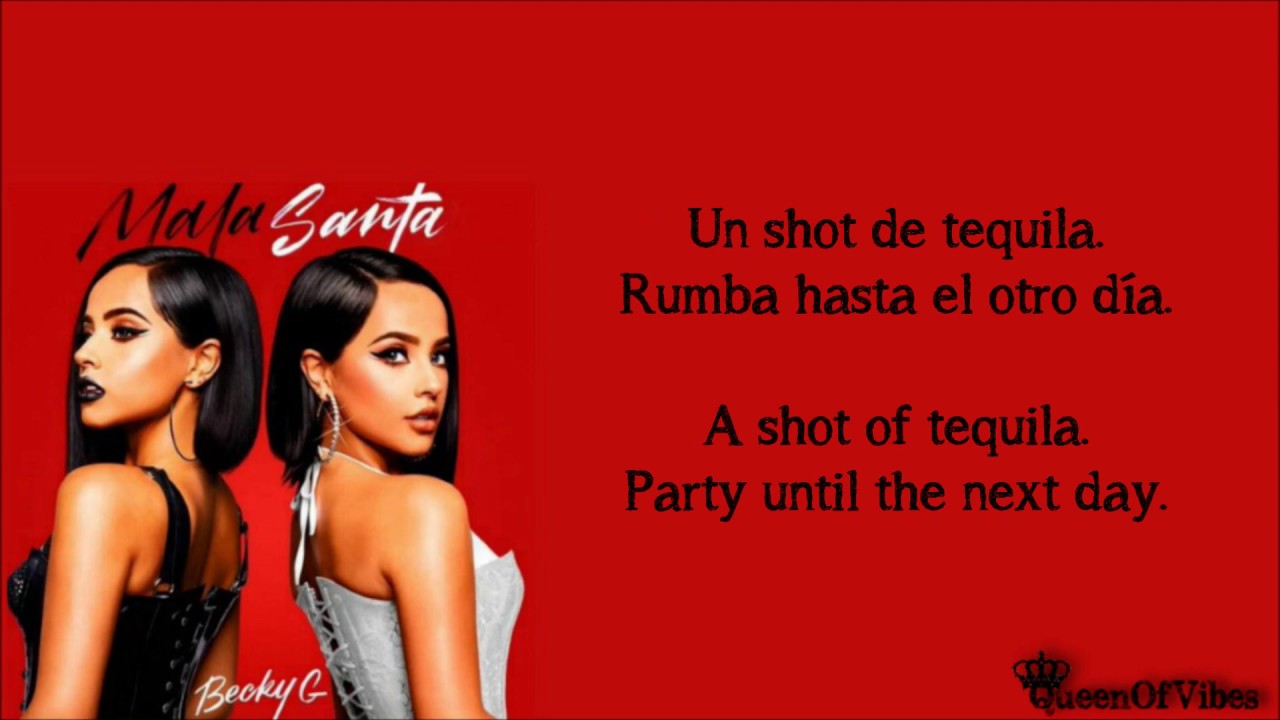 Becky G   Mala Santa Letra  English Translation Lyrics