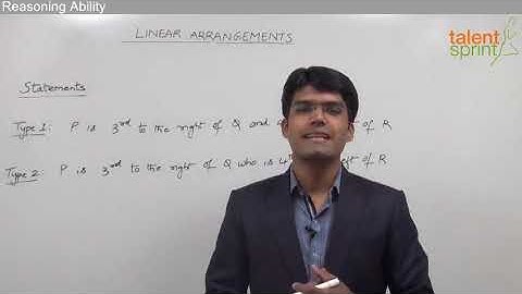 Linear Arrangement | Introduction Part - 4 | TalentSprint