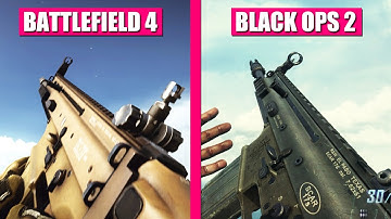 Battlefield 4 vs Call of Duty Black Ops 2 - Weapons Comparison