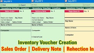Sales Order Rejection In Delevery Note Tallyprime Tally Erp 9