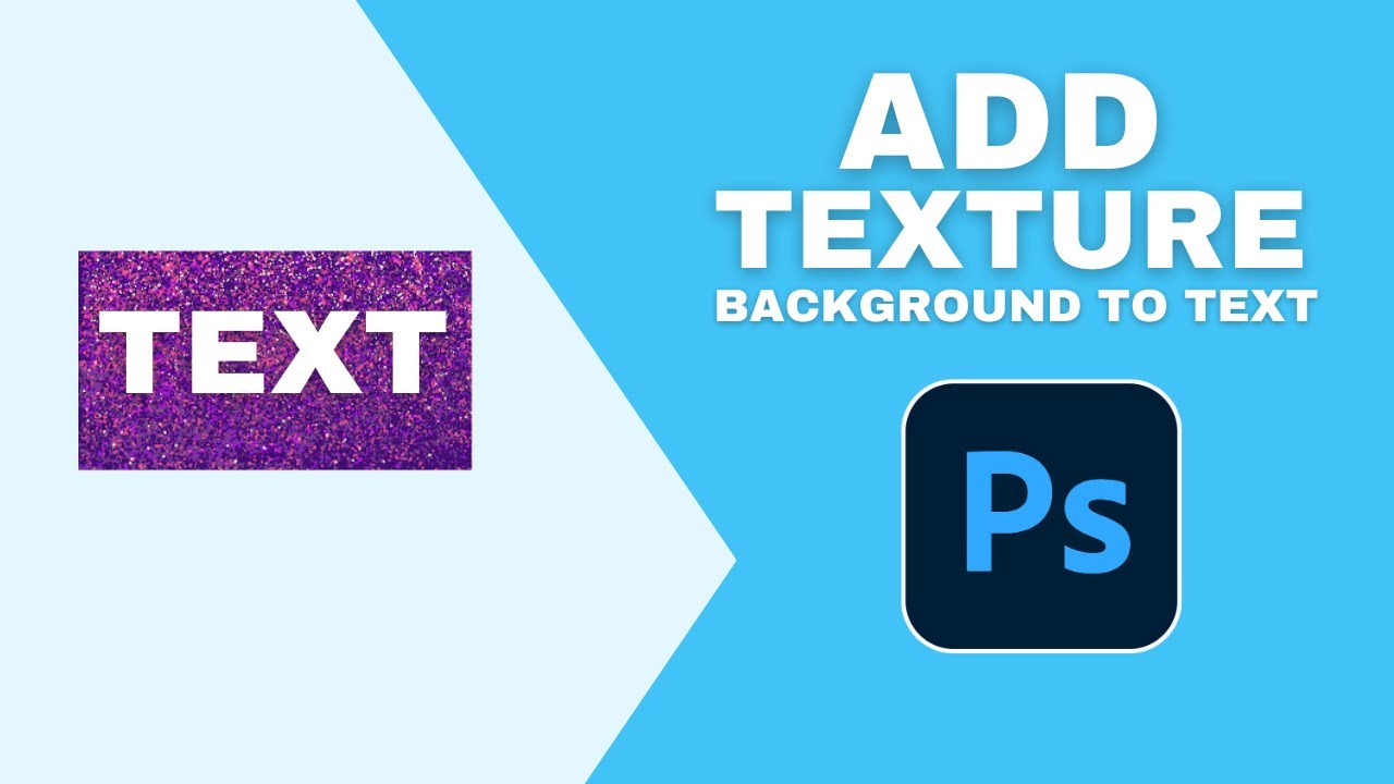 How to Add Texture Background to Text in Photoshop - YouTube