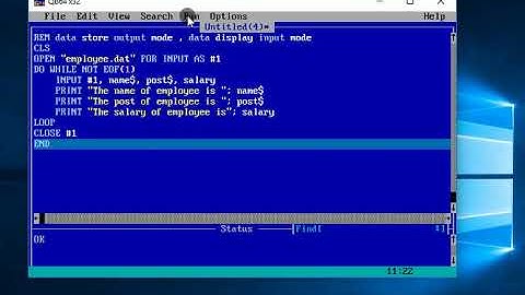 #2 FIle Handling complate INPUT Mode program for SEE exam related QBASIC PROGRAM