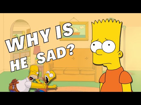 Bart Simpson just woke up in bed, Bart Simpson Sadness Depression