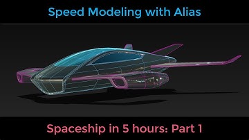 Speed modeling in Alias: Space Ship part 1
