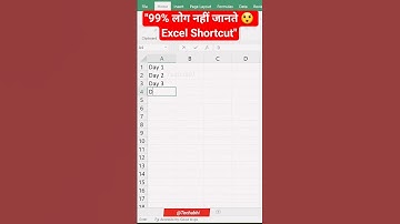 ⏰🔥 Excel AutoFill Days 🗓️ | Time बचाओ Seconds में ⚡ #ExcelTips