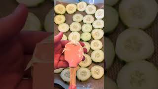 WhatsInTheFridge: Smoked Salmon Cucumber Bites #youtubeshorts #easyrecipe #food #shorts #easter #fyp