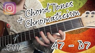 1 Minute Monday - Arpeggios Chromaticism To Navigate A7 - D7
