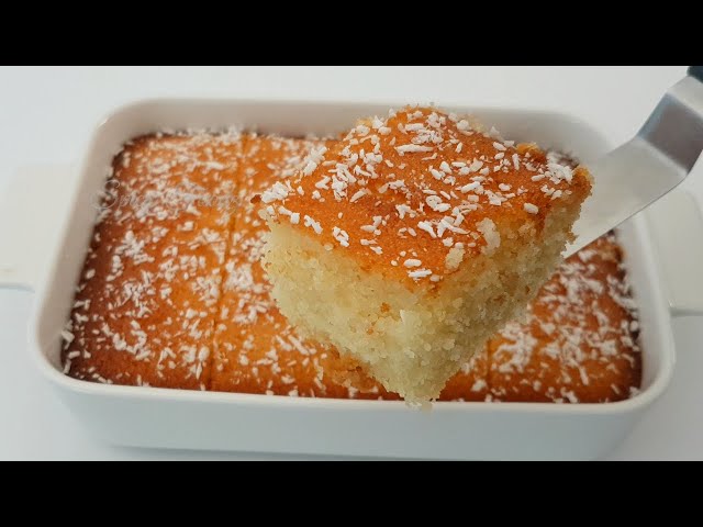 Ravani - Greek Syrup Soaked Semolina Cake - siftnwhisk