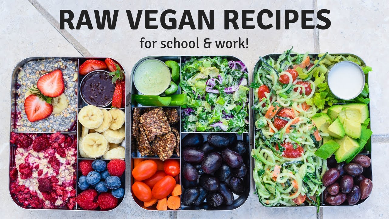  RAW  VEGAN  MEAL PREP RECIPES   healthy easy ideas YouTube