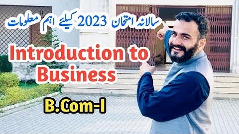 important question of introduction to business