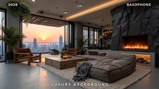 Smooth Saxophone Jazz For Luxury Cafe Vibes  Sunset U0026 Relaxing Instrumental