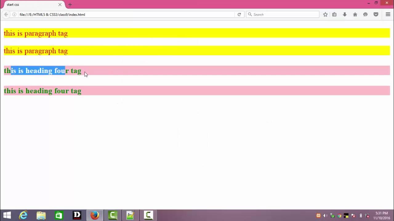 HTML5 And CSS3 Basic Bangla Tutorial Part-10 । CSS Body tag selector ...